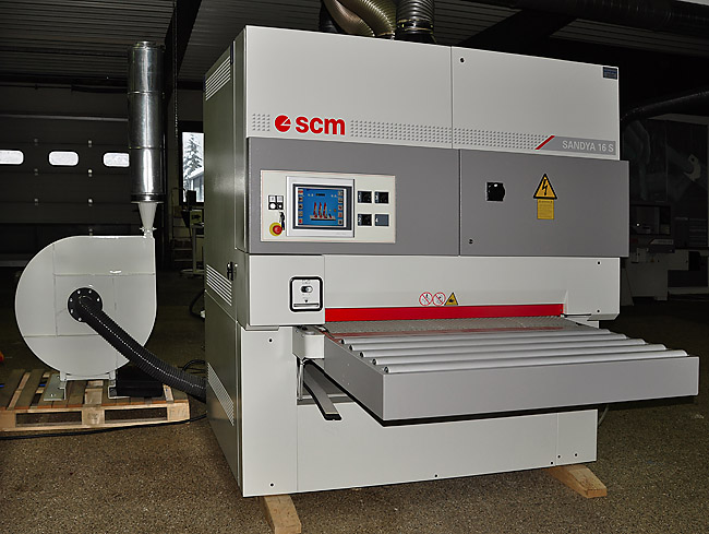 SCM Breitbandschleifmaschine Sandya 16 S M3 1350 22Kw m. 11 Touch 