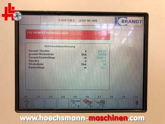 BRANDT HOMAG Kantenanleimautomat Optimat KDF 530 C, Holzbearbeitungsmaschinen Hessen Höchsmann