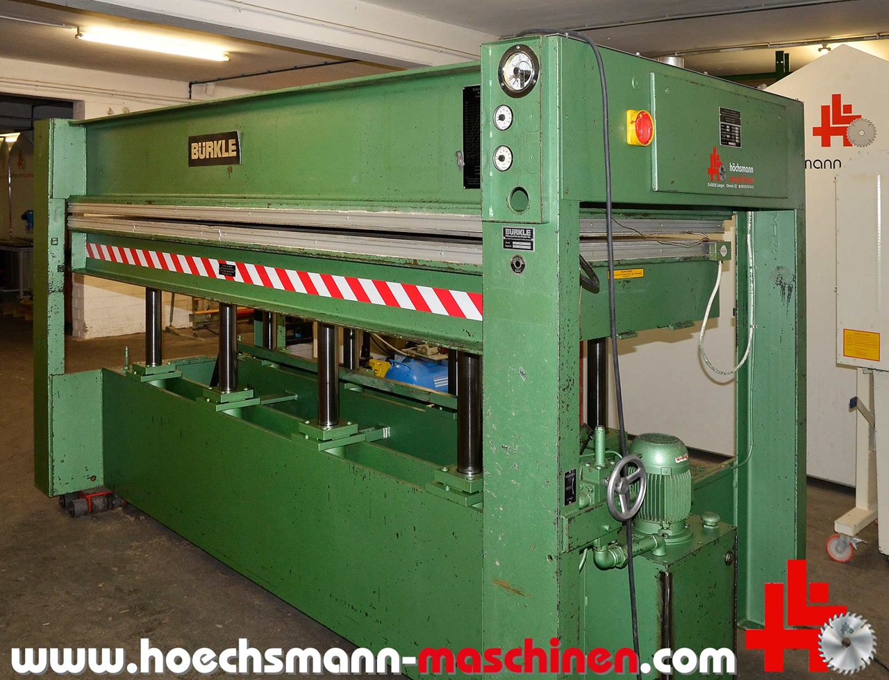 BÜRKLE Furnierpresse U140, Holzbearbeitungsmaschinen Hessen Höchsmann