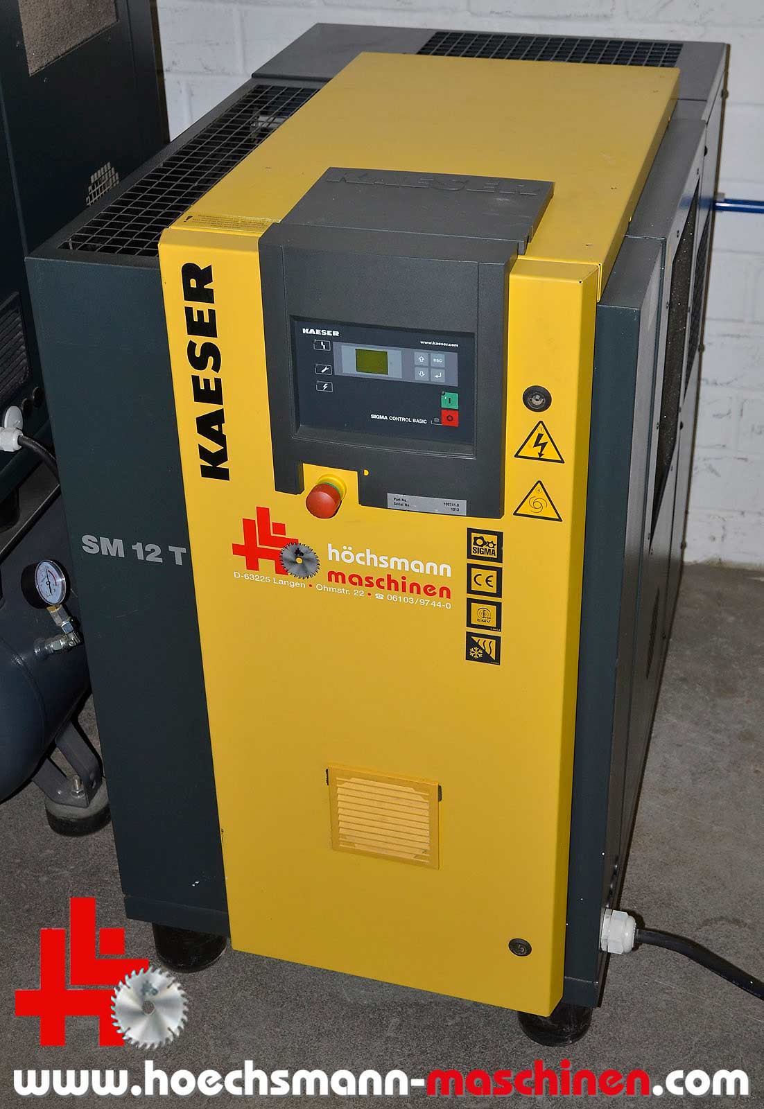 KAESER Schraubenkompressor SM 12T, Holzbearbeitungsmaschinen Hessen Höchsmann