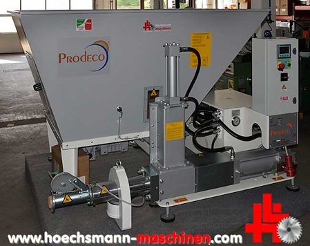 Prodeco Brikettpresse e70 Höchsmann Holzbearbeitungsmaschinen Hessen