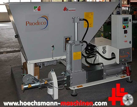 prodeco brikettpresse e70v Höchsmann Holzbearbeitungsmaschinen
