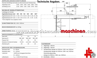 Altendorf Formatkreissaege WA80, Höchsmann Holzbearbeitungsmaschinen Hessen