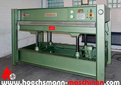 GEWEMA Furnierpresse P 80, Holzbearbeitungsmaschinen Hessen Höchsmann