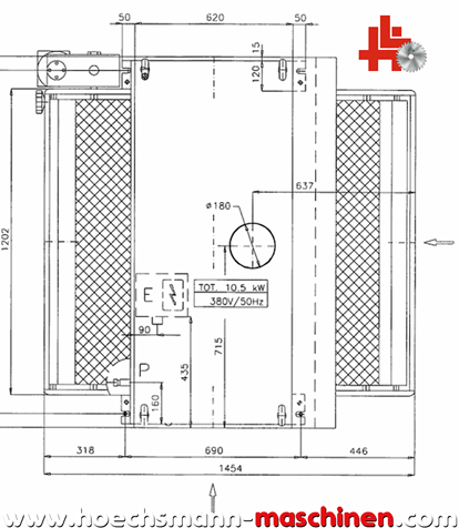 Kündig Breitbandschleifmaschine Primo 1100, gebrauchte Holzbearbeitungsmaschinen Neumaschinen Hessen Höchsmann Langen