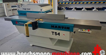 Martin Abrichthobelmaschine T54 mit XPlane Spiralmesserwelle, gebrauchte Holzbearbeitungsmaschinen Neumaschinen Hessen Höchsmann Langen