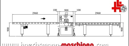 OSAMA 4 Walzen Kleberauftragsmaschine S4R/P, Holzbearbeitungsmaschinen Hessen Höchsmann